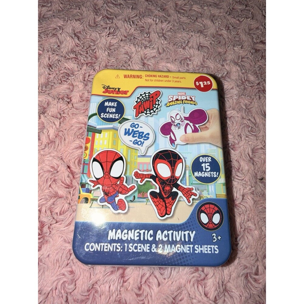 Marvel Spidey and His Amazing Friends Magnetic Activity Tin Set New Sealed